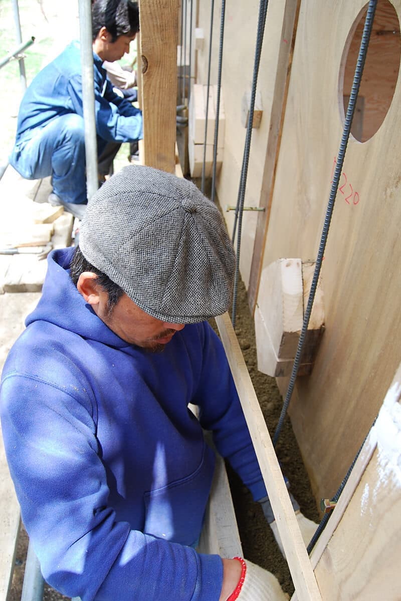 ゲストハウス｜版築壁